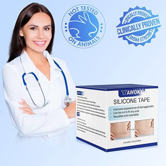 Silicone Scar Sheets (1.6” x 60”Roll-150cm) Scar Tape Reusable, Washable - Picture 7 of 7